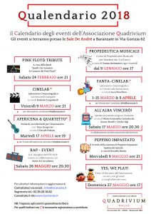 Qualendario 2018 Calendario eventi Quadrivium